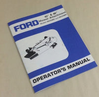 FORD 42" & 48" MOWER ATTACHMENT 09GN3682 09GN3683 OPERATORS OWNERS MANUAL LAWN