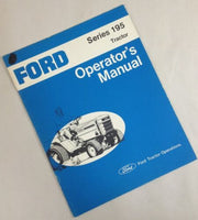 FORD SERIES 195 LAWN GARDEN TRACTOR OPERATORS OWNER MANUAL MAINTENANCE-01.JPG