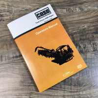 Case 1000 Task Force Super Trencher Operators Manual Owners Book Maintenance