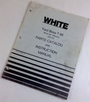 WHITE YARD BOSS T-85 WITH 34" MOWER PARTS CATALOG INSTRUCTION OPERATORS MANUAL