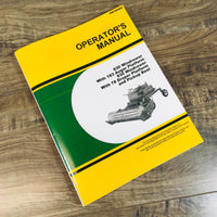 OPERATORS MANUAL FOR JOHN DEERE 830 WINDROWER WITH 183 AUGER PLATFORM OWNERS