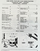 CASE 311B GENERAL PURPOSE TRACTOR PARTS MANUAL CATALOG P.I.N. 6095009 & AFTER