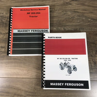 MASSEY FERGUSON 204 TRACTOR SERVICE PARTS MANUAL REPAIR SHOP SET WORK BULL BOOKS