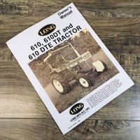 Long 610 610Dt 610Dte Tractor Operators Manual Owners Book Maintenance