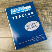 FORD SERIES 6000 TRACTOR OPERATORS MANUAL OWNERS BOOK MAINTENANCE ADJUSTMENTS