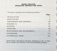 MASSEY FERGUSON 550 TRACTOR OPERATORS MANUAL OWNERS BOOK MAINTENANCE INSTRUCTION