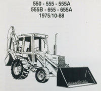 FORD 550 555 555A 555B 655 655A TRACTOR LOADER BACKHOE PARTS MANUAL CATALOG BOOK