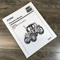 Ford 2910 3910 4110 4610 Series Ii Tractor Operators Manual Owners Maintenance