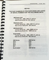 ALLIS CHALMERS CDS 500 600 630 SERIES BUCKMASTER FORKLIFTS PARTS MANUAL CATALOG