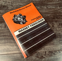MASSEY FERGUSON AV8.540 PERKINS DIESEL ENGINE SERVICE MANUAL REPAIR SHOP BOOK MF
