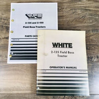 White 2-135 Field Boss Tractors Parts Operators Manual Set Owners Book Catalog
