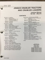 SERVICE PARTS MANUAL FOR JOHN DEERE 450B JD450B CRAWLER DOZER TRACTOR REPAIR