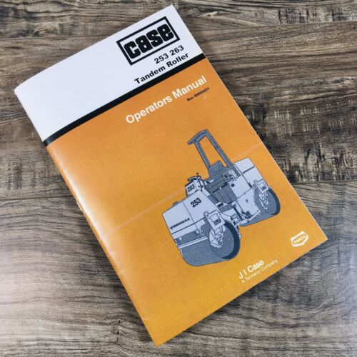 Case 253 263 Vibromax Tandem Roller Operators Manual Owners Book Maintenance