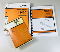 CASE 1845C UNI-LOADER SKID STEER SERVICE PARTS OPERATORS MANUAL REPAIR SHOP BOOK