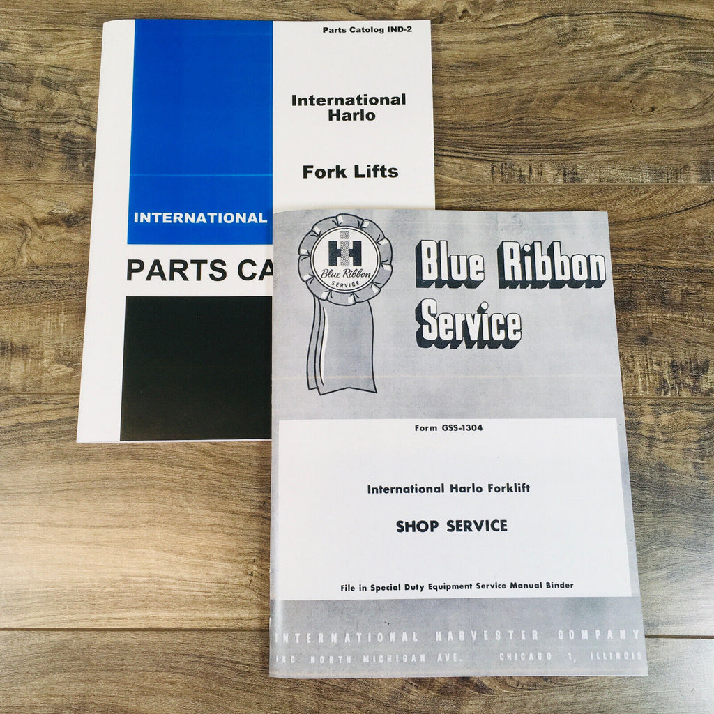 International F-3410 R-3410 R-3414 R-3421 Forklifts Service Parts Manual Set Ih