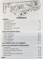 Case Drott 2510 Cruz Crane Carrier Mounted Operators Manual Owners Book