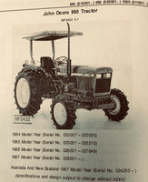 PARTS MANUAL FOR JOHN DEERE 850 950 1050 TRACTOR CATALOG ASSEMBLY SCHEMATIC VIEW