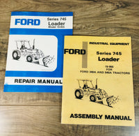 FORD SERIES 745 LOADER 19-955 FOR 340A 540A TRACTOR SERVICE 2 MANUAL REPAIR SET