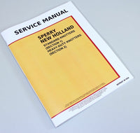 New Holland Twine Knotter Small Square Hay Baler Service Manual 273 278 310 315