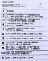 International 2400A 2500A Tractor Backhoe Hydraulic Testing Service Manual