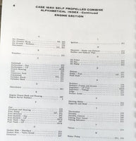 J.I. Case Model 1660 Combine Parts Operators Manual Owners Book Catalog Set