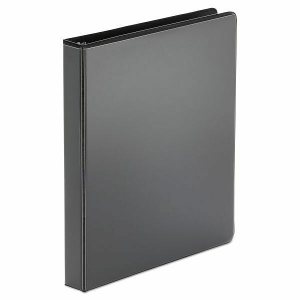 UNIVERSAL 3-RING VIEW BLACK BINDER 1" 1&1/2" 2" 3" 4" 5" LETTER SIZE D RING