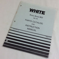 WHITE ROTO BOSS 802 TILLER PARTS CATALOG INSTRUCTION OPERATORS OWNERS MANUAL