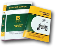 SERVICE MANUAL SET FOR JOHN DEERE B BN BW BWH BNH TRACTOR MASTER OWNERS OPERATOR S/N 201,000-UP
